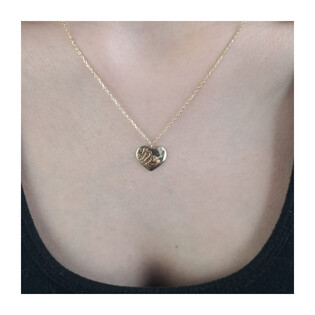 Naszyjnik złoty serce z ażurowym wzorem i napisem Forever/rolo AR VX5FOR6N6955-DC-LS próba 375