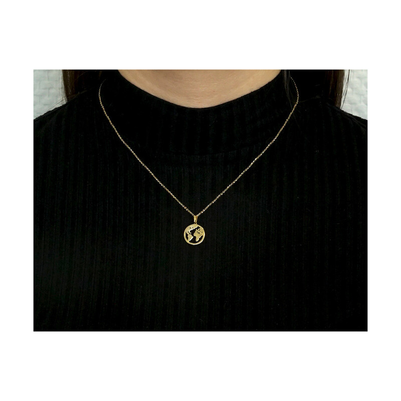 Zawieszka złota kula ziemska MZ T23-P-1491 próba 375