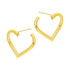 Kolczyki złote serce rurka otwarte/sztyft AR X3TE13809 próba 375