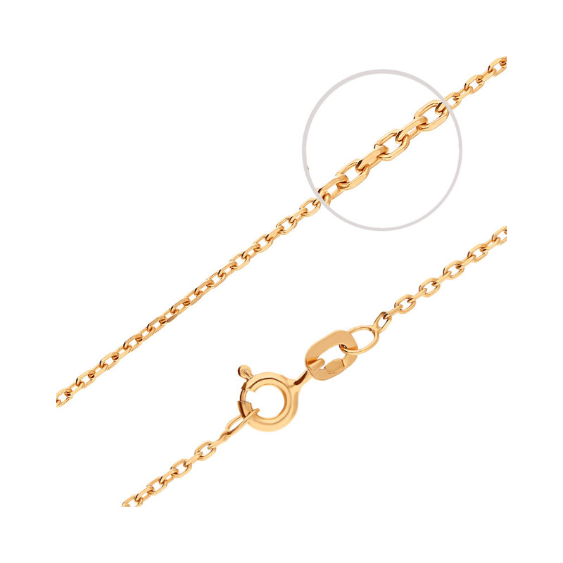 Łańcuszek z różowego złota o splocie anker OS FD4L 040 rose próba 585