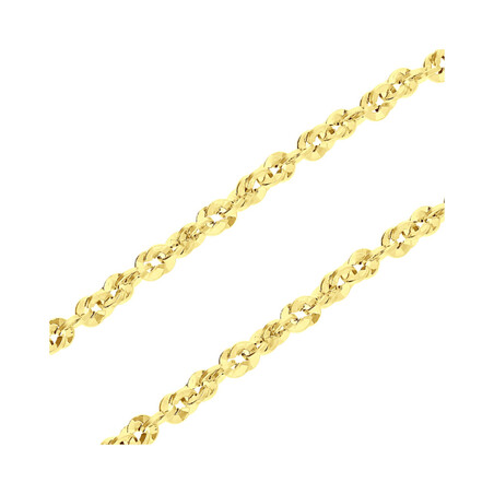 Łańcuszek złoty splot skrętka