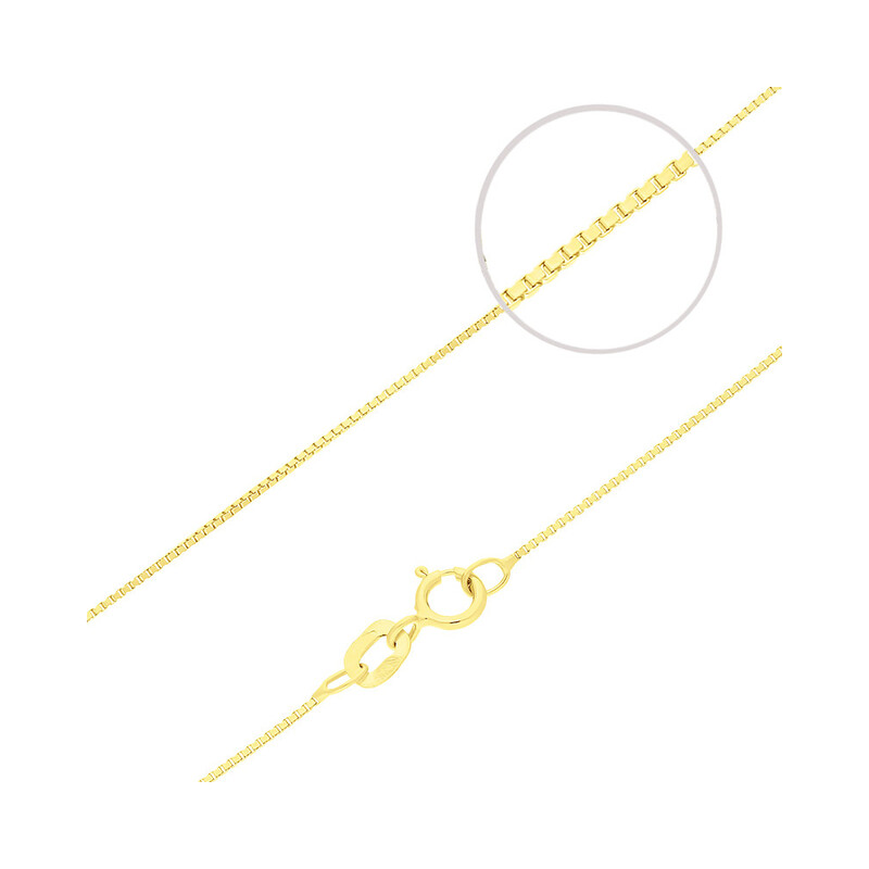 Łańcuszek złoty kostka OS KVD 012 próba 585