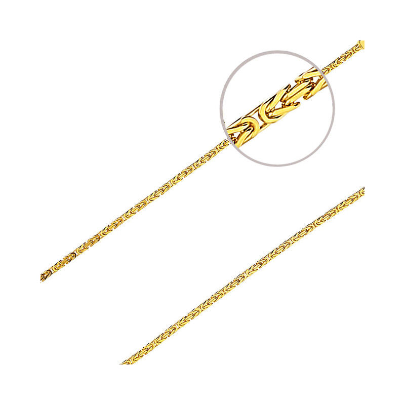 Łańcuszek złoty splot królewski BC 1380-050 Au 585