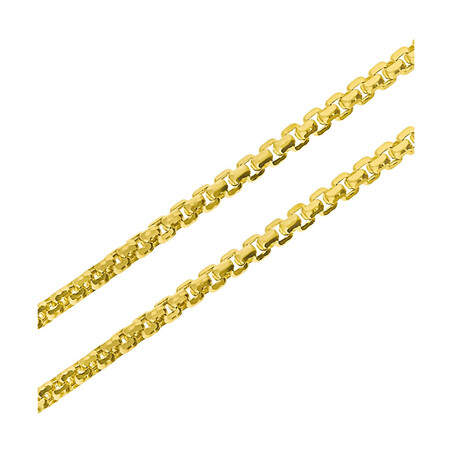 Łańcuszek złoty kostka okrągła DJ VENEZIANA 068 próba 585