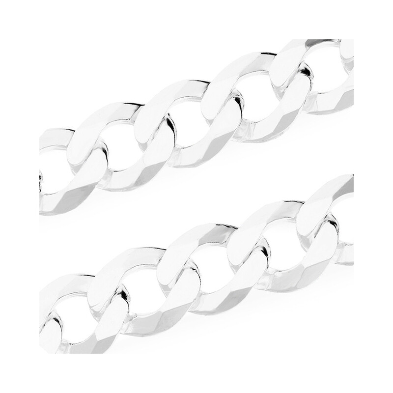 Łańcuszek srebrny pancer 140 mm