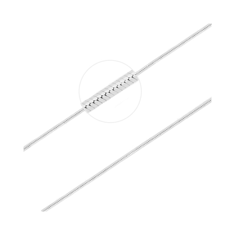 Łańcuszek srebrny linka 8l BC 1484-030 ROD próba 925