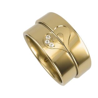 Obrączki Ślubne z diamentami LA B65 próba 585