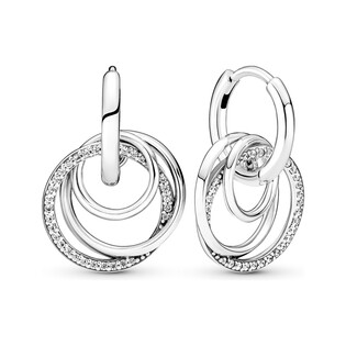 Kolczyki Pandora obręcze Rodzina jest najważniejsza PE 291156C01 próba 925