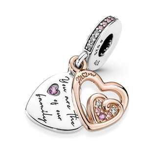 Podwójna zawieszka Pandora Serca splecione na wieczność PE 781020C01