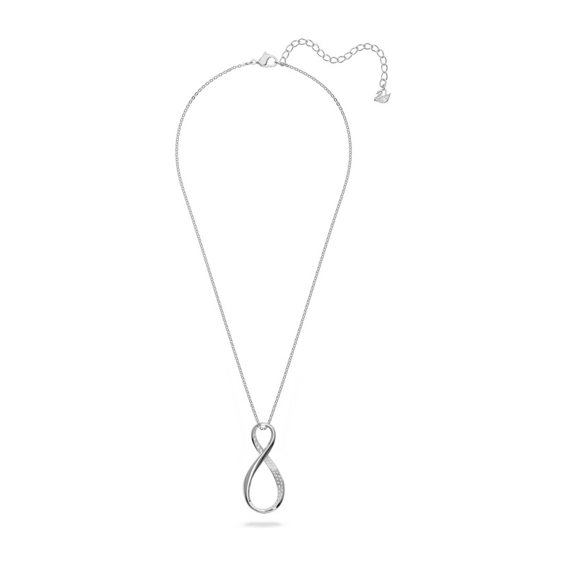 Naszyjnik Exist Nieskończoność, Biały Swarovski 5636493