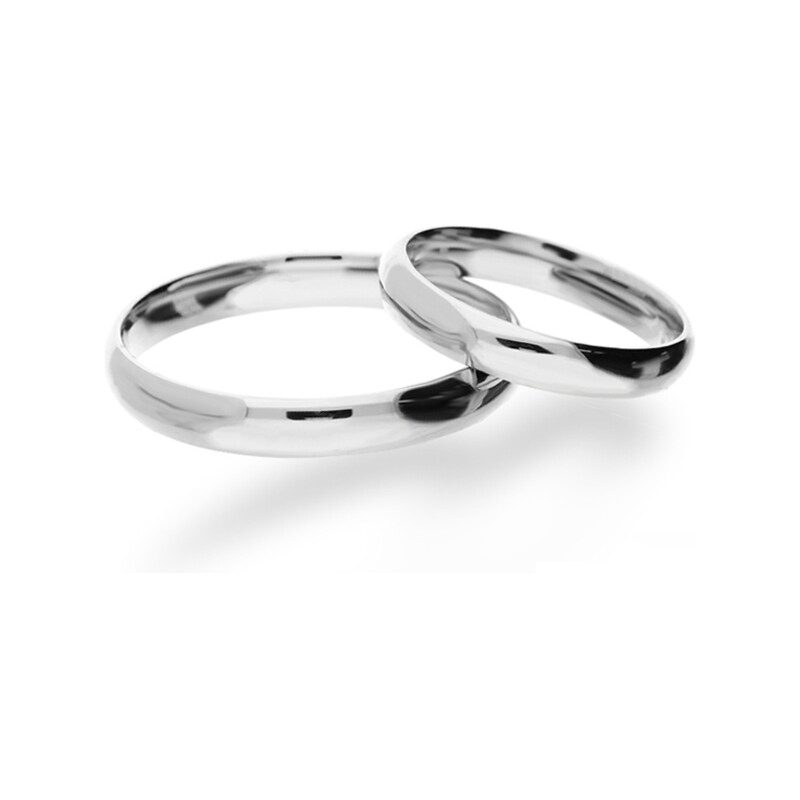 Obrączka OG3 blask rod NI A103 ROD próba 925