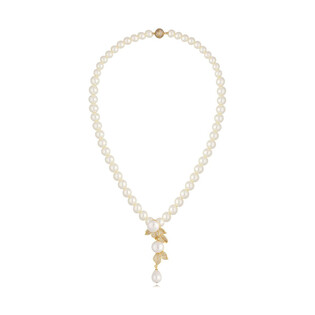 Naszyjnik złoty z perłami Pearl Sea A1 NPE0114