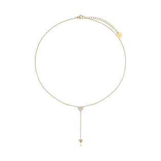 Naszyjnik krawatka ze stali szlachetnej pozłacany Steel & Shinning A1 NSA0287