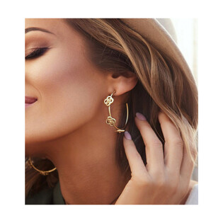 Kolczyki koła pozłacane Glam Rock A1 KRG0683