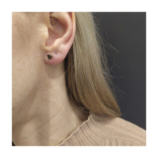 Kolczyki złote serce blask/sztyft MZ T23-E-0218-1-LZ próba 585