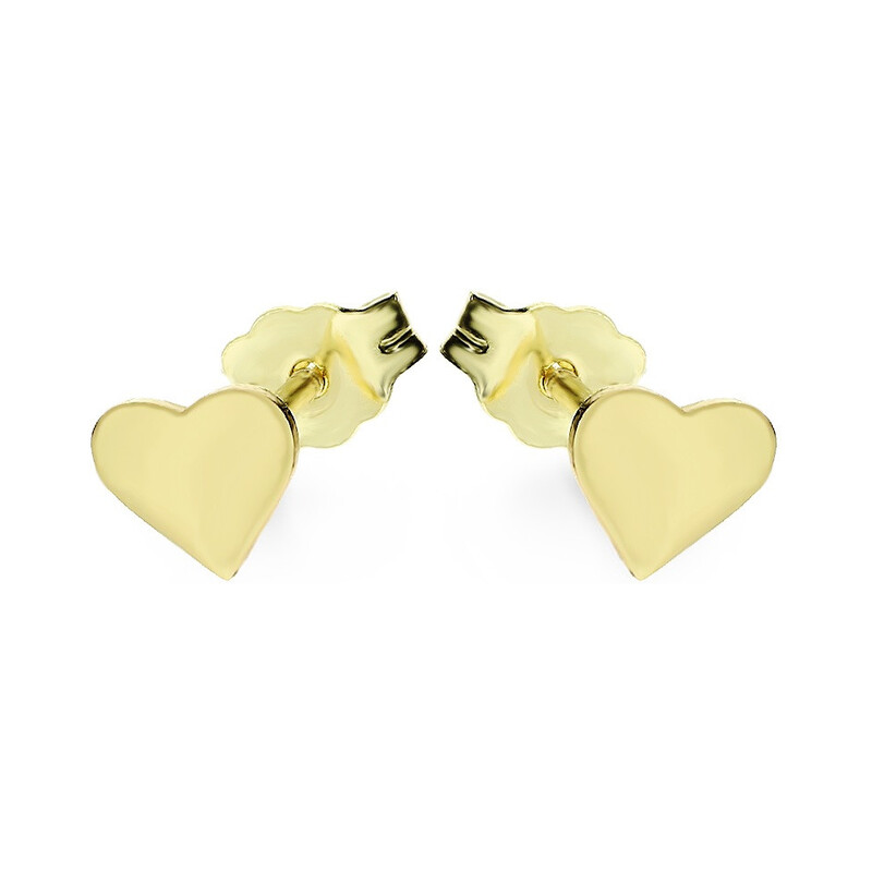 Kolczyki złote serce blask/sztyft  MZ T23-E-0218-1-LZ próba 375