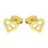 Kolczyki złote serce z wyciętymi sercami/sztyft  MZ T23-E-0218-3-LZ próba 375
