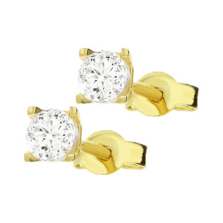 Kolczyki złote z cyrkonią/sztyft MZ T5-E-OS-1-4,00mm-CZ próba 375