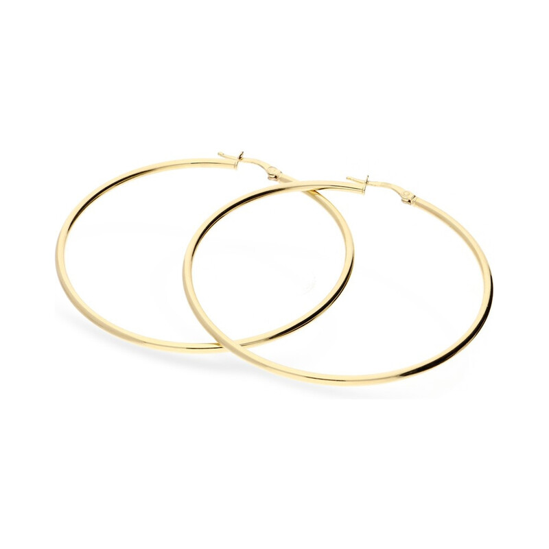 Kolczyki kółka rurka 70mm blask/ang.zap AR TE0002-70-SL próba 585