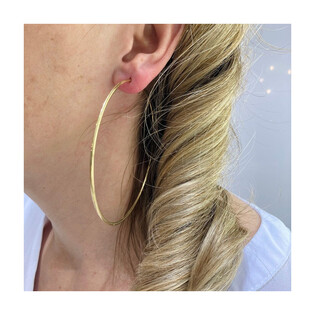 Kolczyki złote kółka rurka 70mm blask/ang.zap AR BSC1-XTE0002-70-SL próba 375