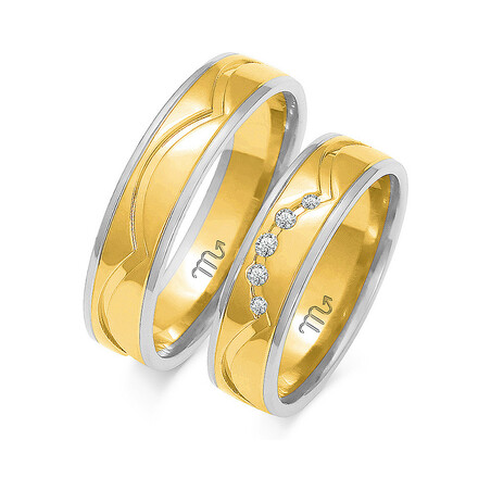 Obrączki ślubne ZO OE-264 próba 585