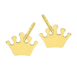 Kolczyki złote korona blask/sztyft MZ T23-E-0218-8-LZ próba 585