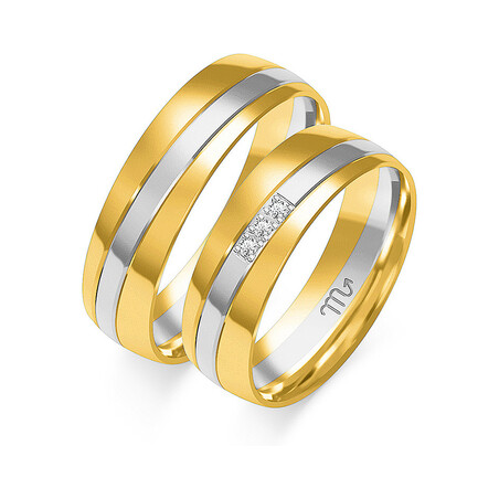 Obrączki ślubne ZO OE-255 próba 585