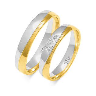 Obrączki ślubne ZO OE-245 próba 585