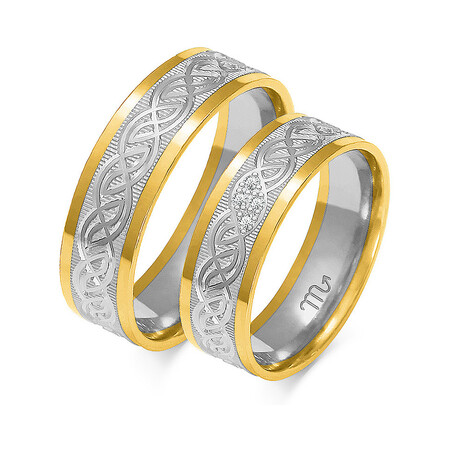 Obrączki ślubne ZO OE-233 próba 585