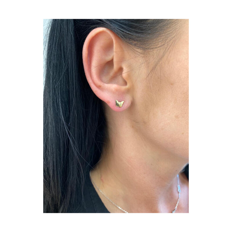 Kolczyki złote motyl/sztyft MZ T23-E-0218-5-LZ próba 375