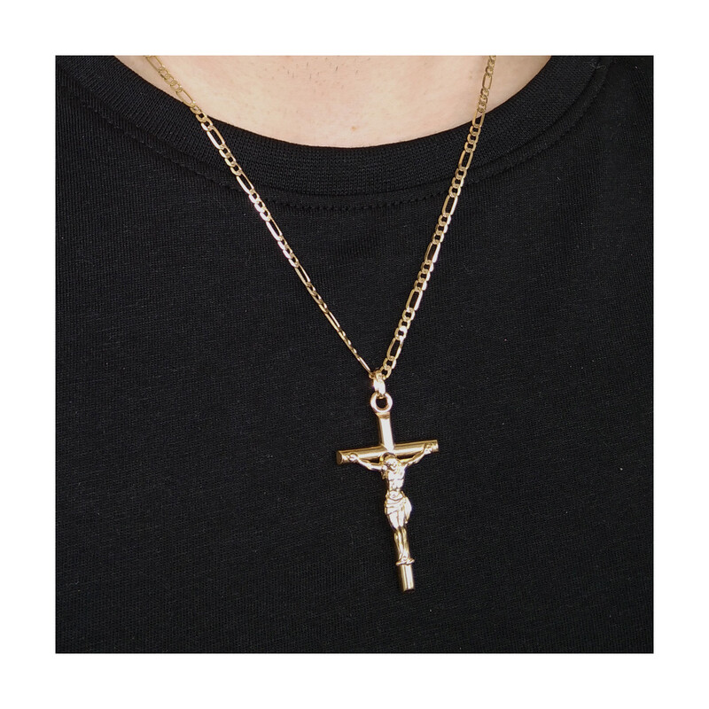 Krzyżyk złoty z wizerunkiem Jezusa CB C-810 próba 585