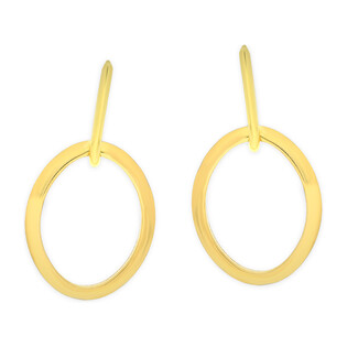 Kolczyki złote owalne ramki/zatrzask AR VXXHOE11793 próba 375