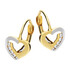 Kolczyki złote dla dziewczynki serce z cyrkoniami/big.zam. AR VXCE205009-YW-FCZ próba 585
