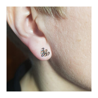 Kolczyki złote ażurowe owale/sztyft  AR X3E11330-DC próba 585