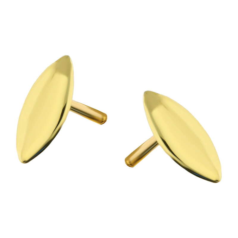 Kolczyki złote gładkie łezki/sztyft  AR X3E13405 próba 375