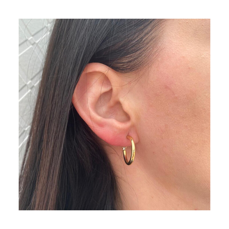 Kolczyki złote kółka rurka 20 mm/omega AR VXTE13168 próba 585