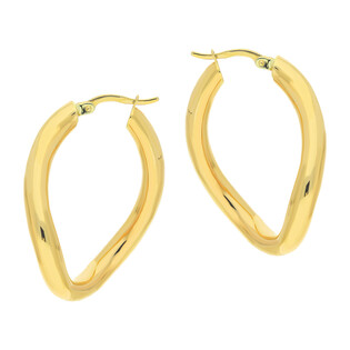 Kolczyki złote kółka ósemki gładkie/ang.zap. AR XTE13473 próba 585