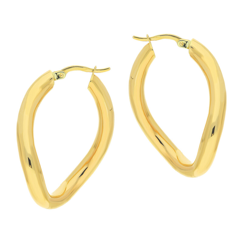 Kolczyki złote kółka ósemki gładkie/ang.zap. AR XTE13473 próba 585