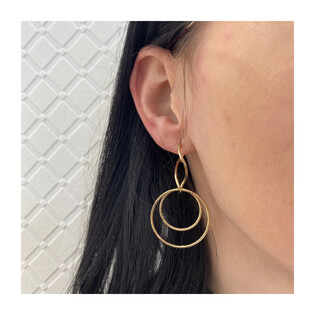 Kolczyki złote ósemki i koła/ang.zap. AR XXTE13732 próba 585