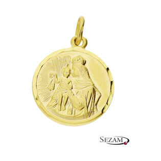 Medalik złoty Szkaplerz w kole BC M-0501 próba 585
