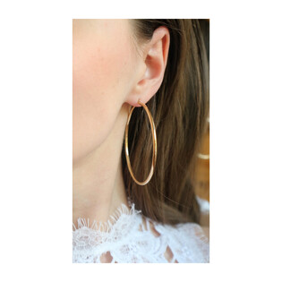 Kolczyki złote kółka rurka 60 mm AR BSC1-XTE0002.5-60-SL próba 585