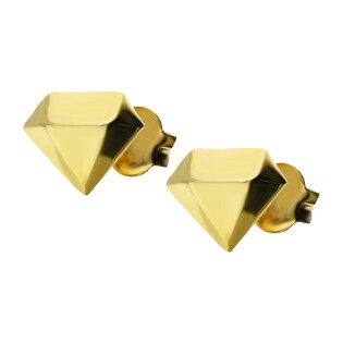 Kolczyki złote diament 3D/sztyft  AR XXE13248-LP próba 375