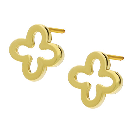 Kolczyki złote koniczyna ramka/sztyft  AR XXE13379 próba 375