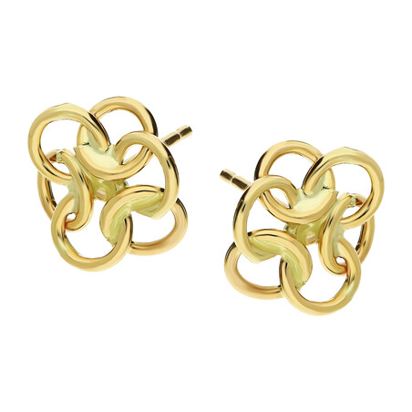 Kolczyki złote ażurowy kwiatek/sztyft AR XXHOE10998 próba 375