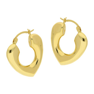 Kolczyki złote trójkątne blaszki próba 585