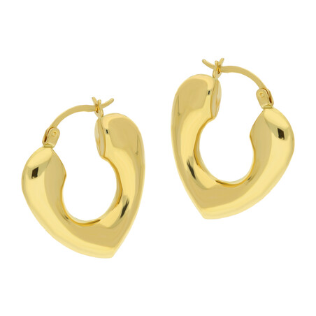 Kolczyki złote trójkątne blaszki próba 585