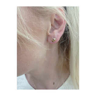 Kolczyki złote ażurowe serca/sztyft AR X3E11760 próba 375