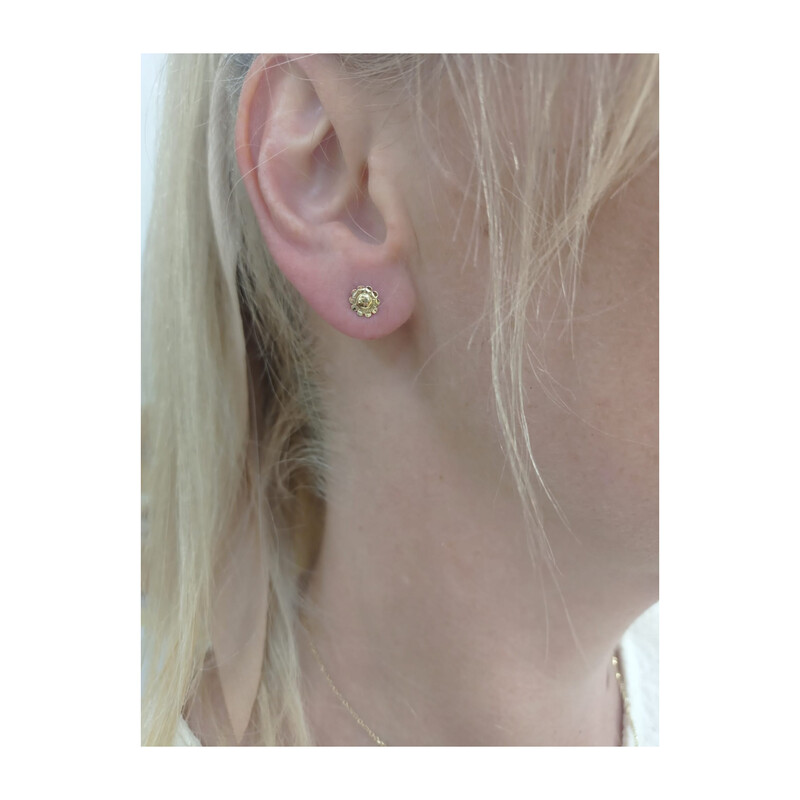 Kolczyki złote dla dziewczynki kwiatek blask/sztyft AR X3E13304-DC-II próba 375