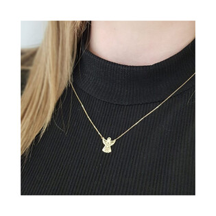 Naszyjnik złoty anioł ażur/anker nr MZ T23-N-0218-9-LZ próba 585