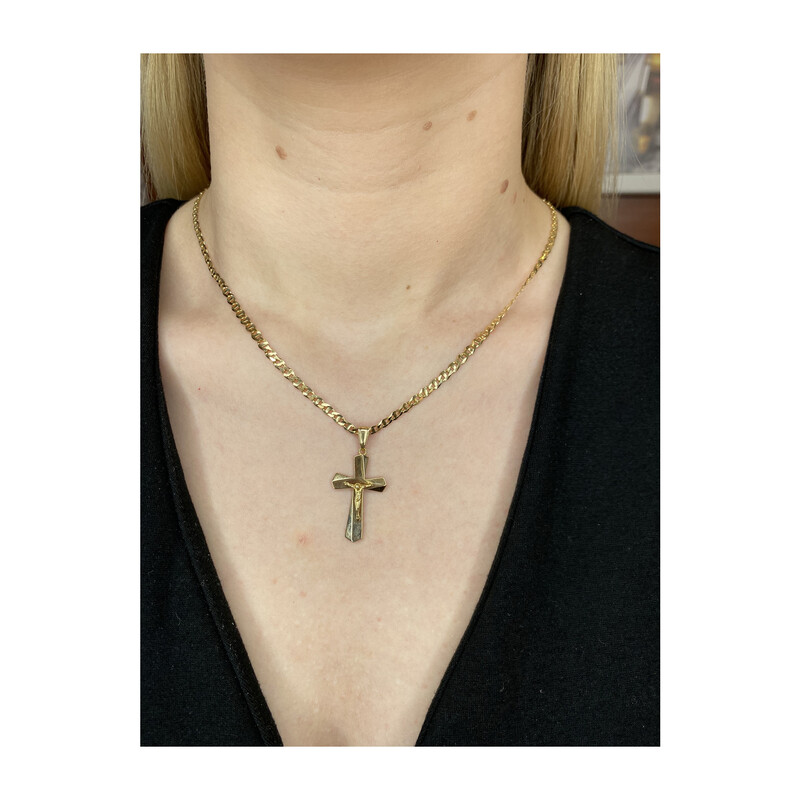 Krzyżyk złoty z wizerunkiem Jezusa nr AR XP10874-II-LP Au 375